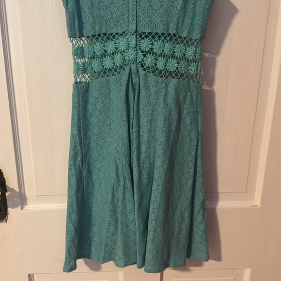 Free People Daisy Sleeveless Dress in Turquoise Size 2 - Picture 8 of 10